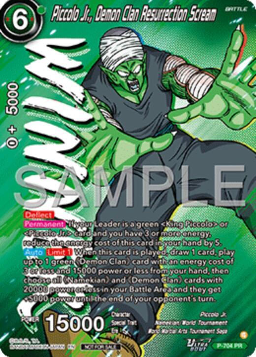 Piccolo Jr., Demon Clan Resurrection Scream (Ultra-Bout Series Tournament Pack Vol.13) (Winner) P-704 card from Tournament Promotion Cards
