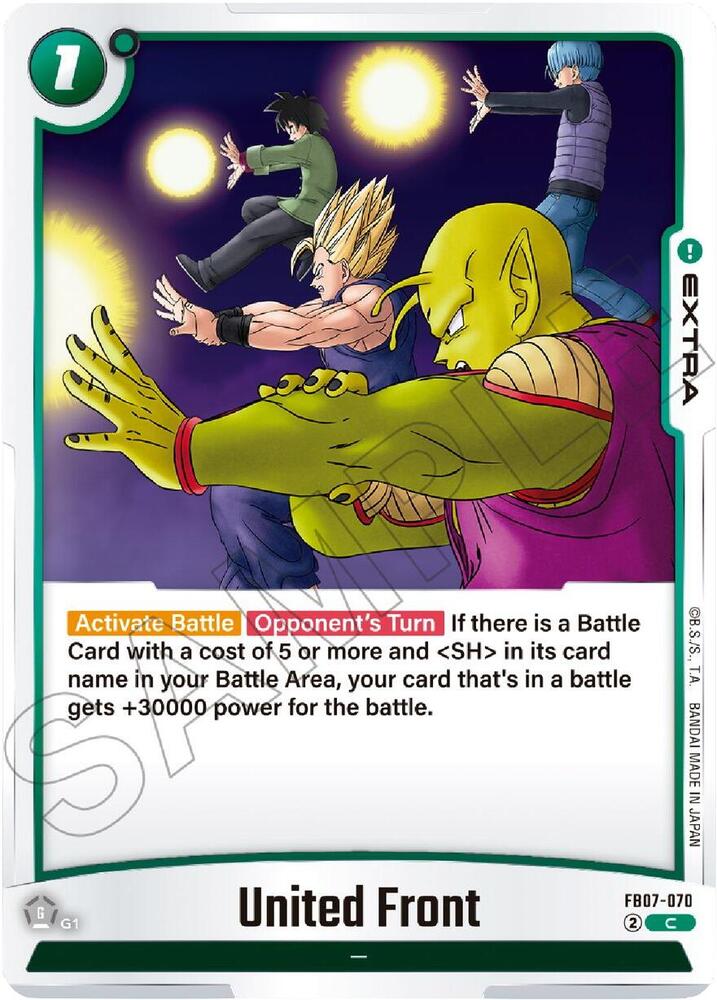 United Front FB07-070 card from Wish For Shenron