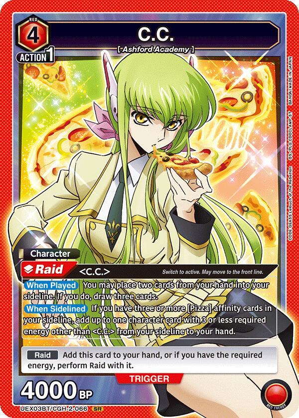 C.C. UEX03BT/CGH-2-066 card from UEX03BT: CODE GEASS: Lelouch of the Rebellion Vol.2