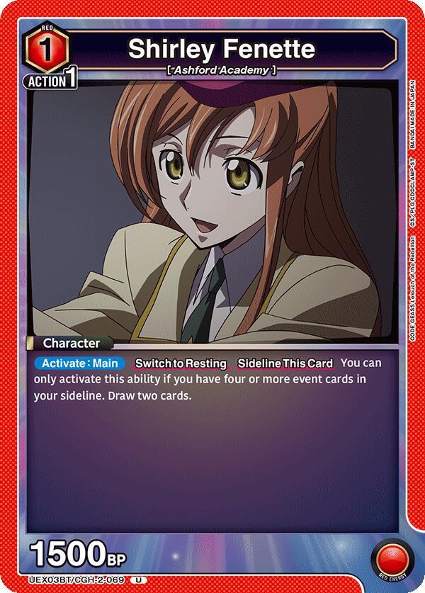 Shirley Fenette UEX03BT/CGH-2-069 card from UEX03BT: CODE GEASS: Lelouch of the Rebellion Vol.2
