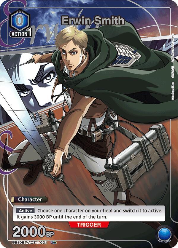 Erwin Smith (U*) UE10BT/AOT-1-001 card from UE10BT: Attack on Titan