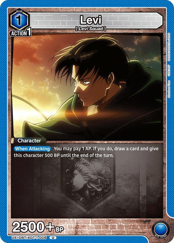 Levi UE10BT/AOT-1-008 card from UE10BT: Attack on Titan