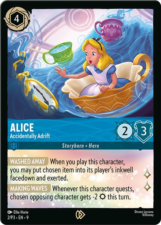 Alice - Accidentally Adrift 2 card from Disney Lorcana Promo Cards