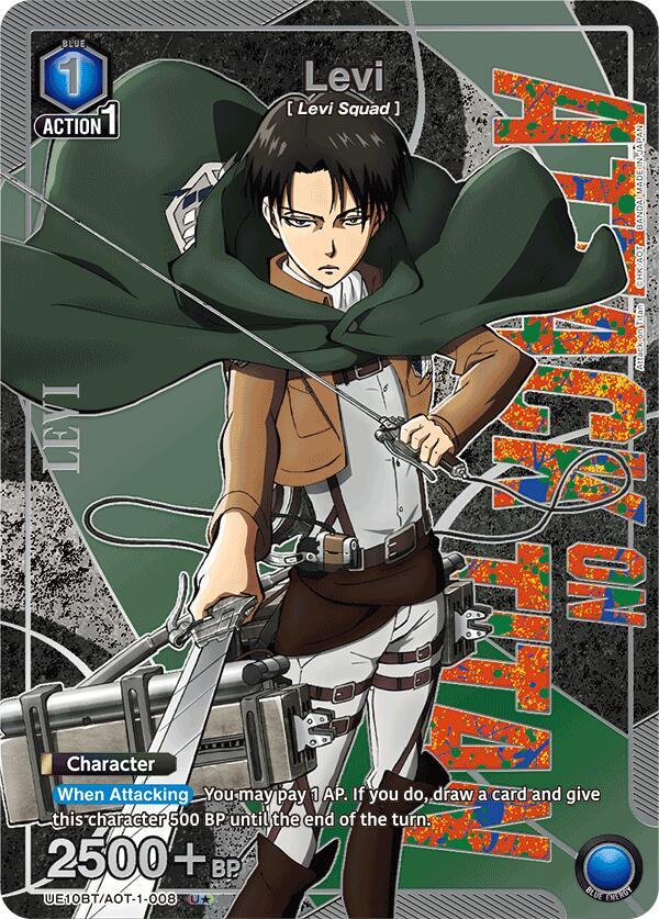 Levi (U*) UE10BT/AOT-1-008 card from UE10BT: Attack on Titan