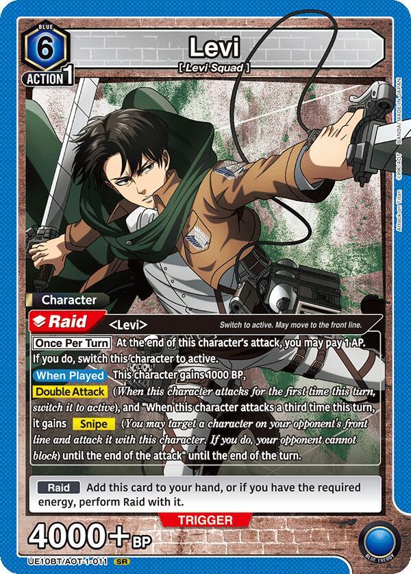 Levi UE10BT/AOT-1-011 card from UE10BT: Attack on Titan