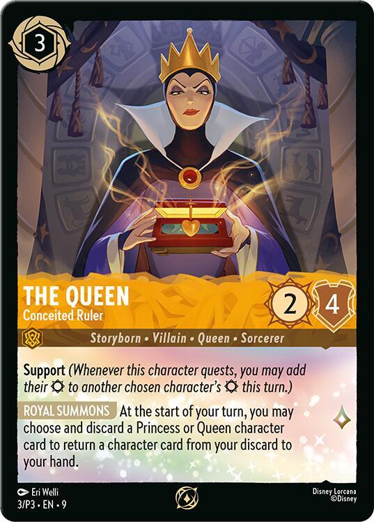 The Queen - Conceited Ruler 3 card from Disney Lorcana Promo Cards