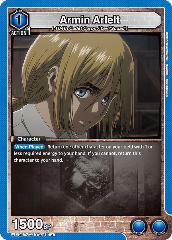 Armin Arlelt UE10BT/AOT-1-015 card from UE10BT: Attack on Titan