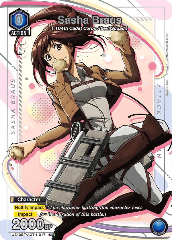 Sasha Braus (U*) UE10BT/AOT-1-017 card from UE10BT: Attack on Titan
