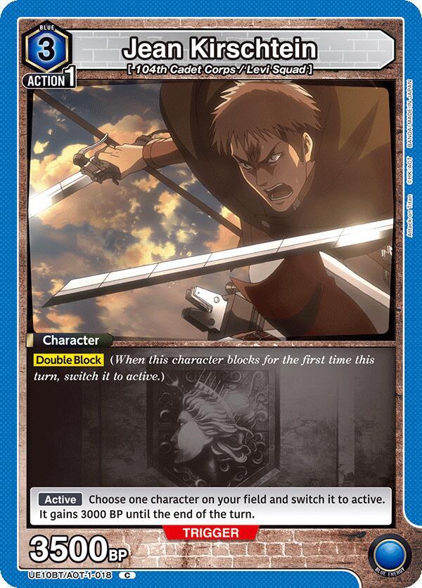Jean Kirschtein UE10BT/AOT-1-018 card from UE10BT: Attack on Titan