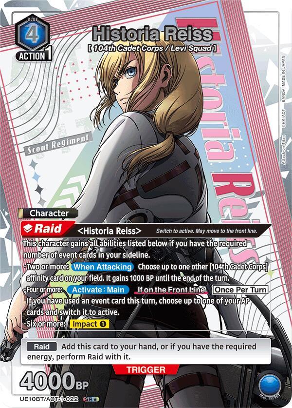 Historia Reiss (SR*) UE10BT/AOT-1-022 card from UE10BT: Attack on Titan