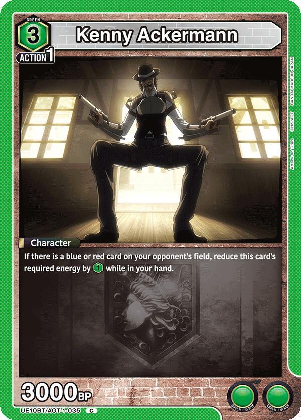 Kenny Ackermann UE10BT/AOT-1-035 card from UE10BT: Attack on Titan