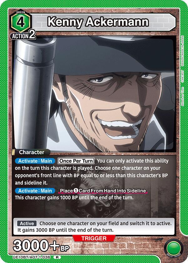 Kenny Ackermann UE10BT/AOT-1-036 card from UE10BT: Attack on Titan