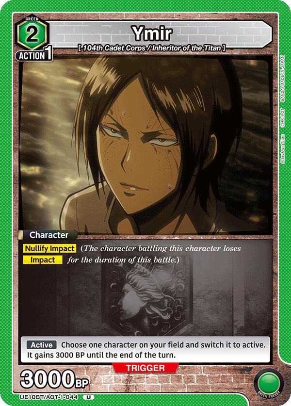 Ymir UE10BT/AOT-1-044 card from UE10BT: Attack on Titan
