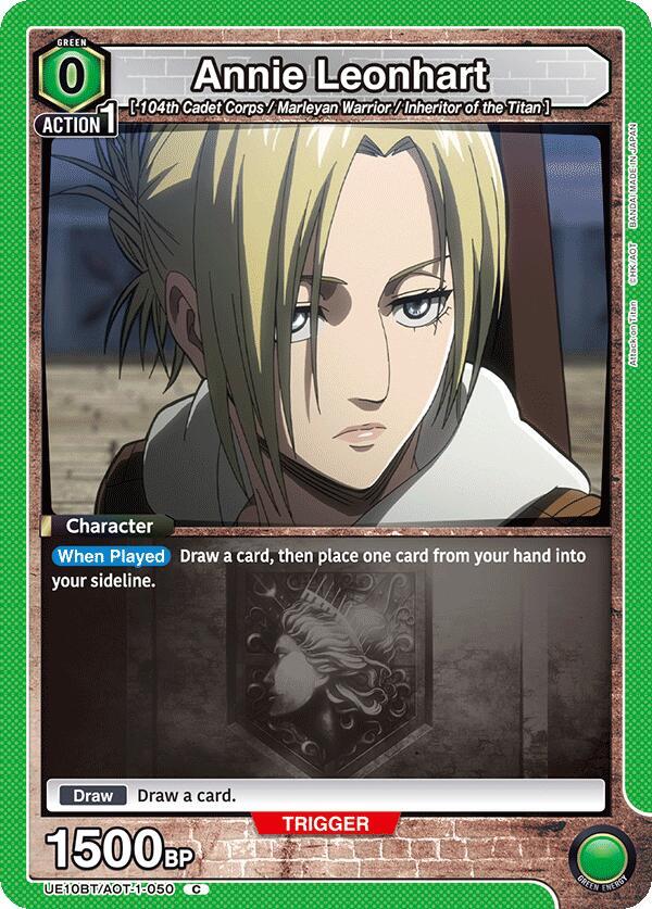 Annie Leonhart UE10BT/AOT-1-050 card from UE10BT: Attack on Titan