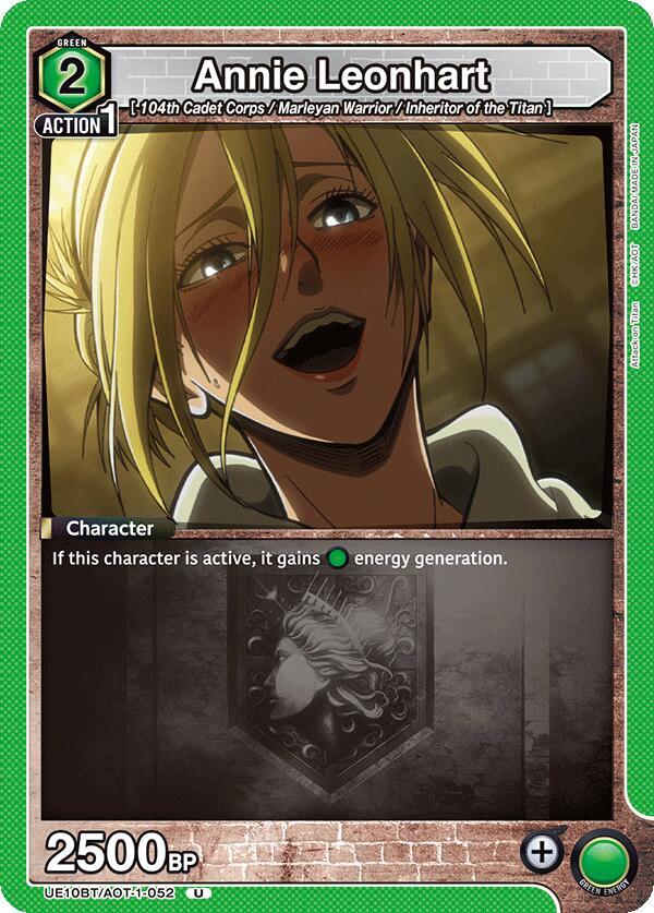 Annie Leonhart UE10BT/AOT-1-052 card from UE10BT: Attack on Titan