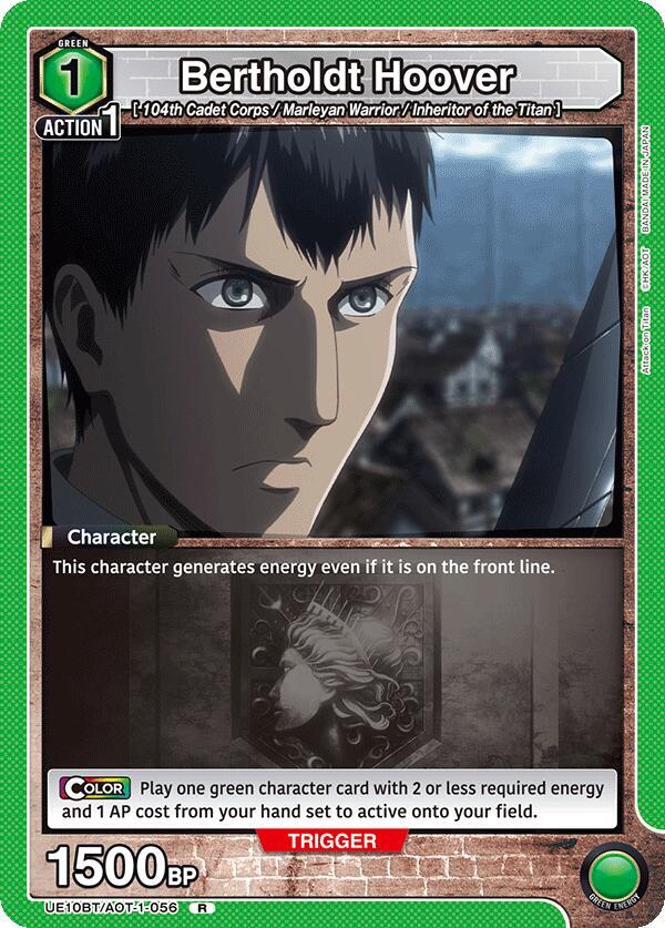 Bertholdt Hoover UE10BT/AOT-1-056 card from UE10BT: Attack on Titan