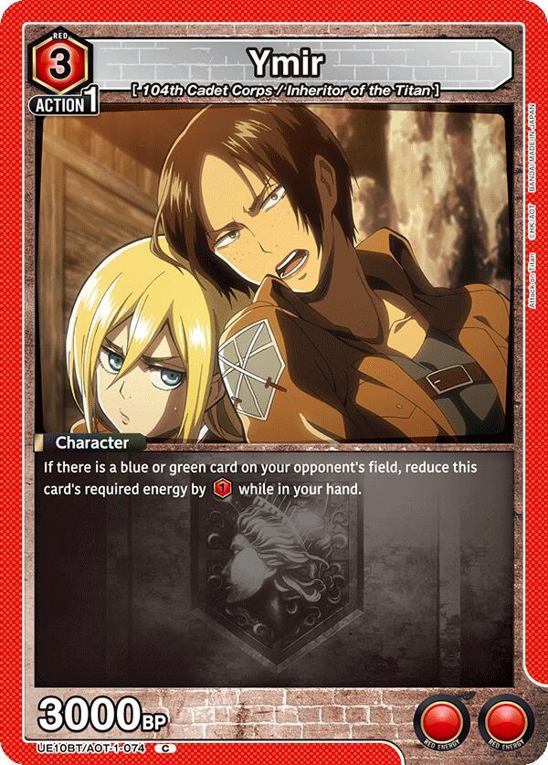 Ymir UE10BT/AOT-1-074 card from UE10BT: Attack on Titan