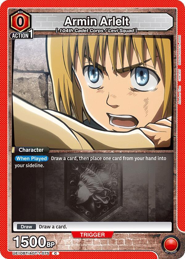 Armin Arlelt UE10BT/AOT-1-075 card from UE10BT: Attack on Titan