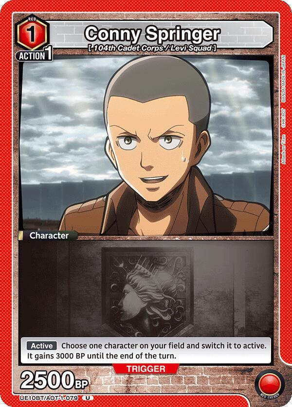 Conny Springer UE10BT/AOT-1-079 card from UE10BT: Attack on Titan