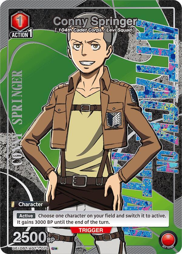 Conny Springer (U*) UE10BT/AOT-1-079 card from UE10BT: Attack on Titan