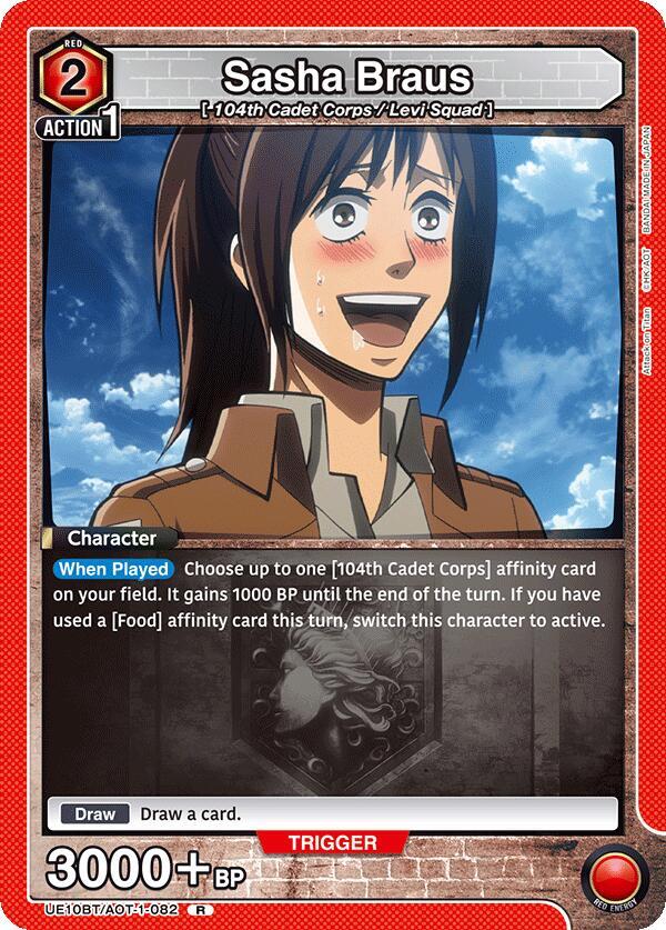 Sasha Braus UE10BT/AOT-1-082 card from UE10BT: Attack on Titan