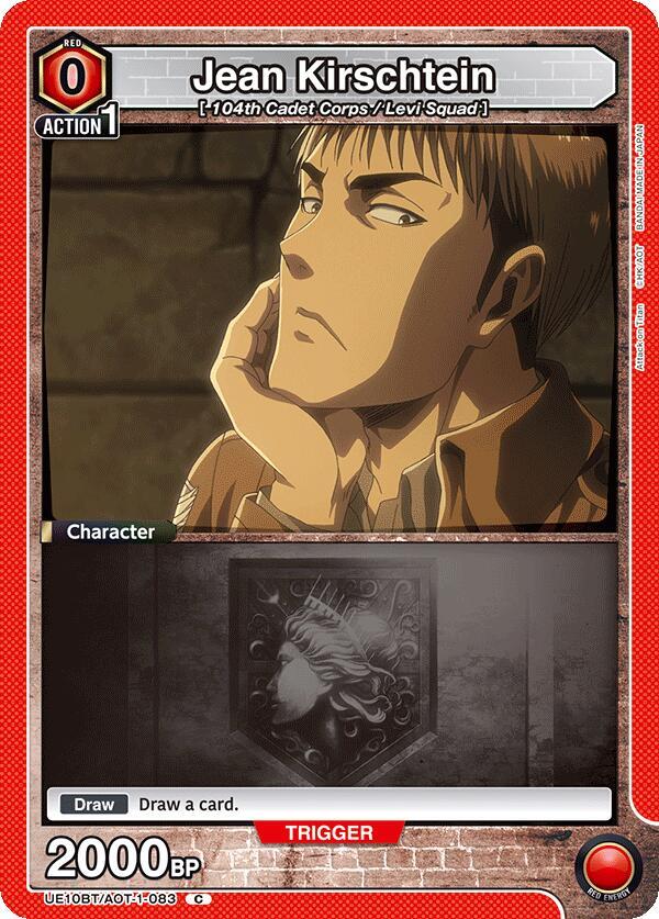 Jean Kirschtein UE10BT/AOT-1-083 card from UE10BT: Attack on Titan