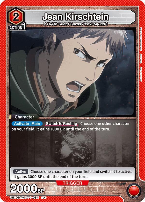 Jean Kirschtein UE10BT/AOT-1-084 card from UE10BT: Attack on Titan