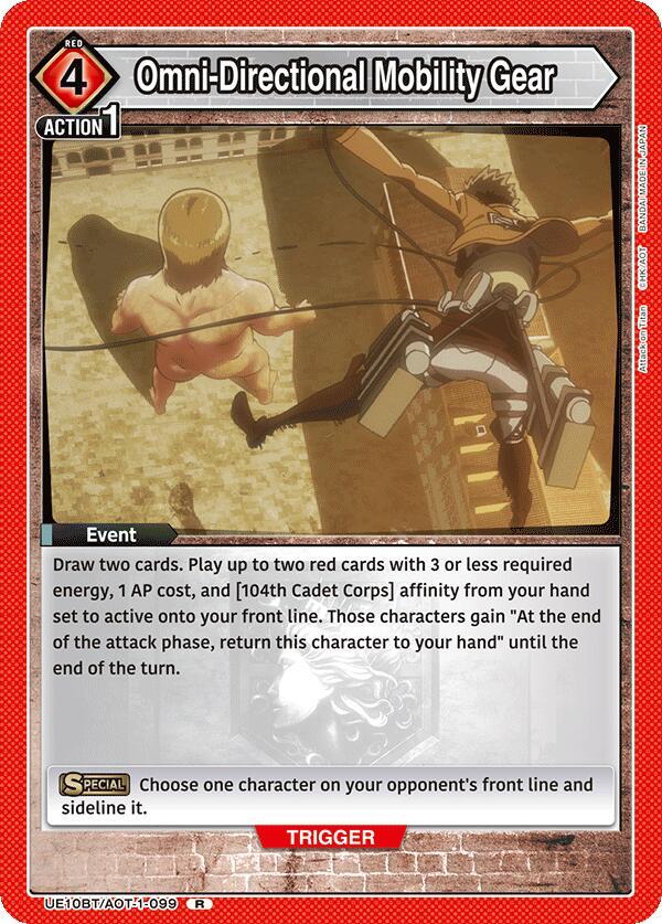 Omni-Directional Mobility Gear UE10BT/AOT-1-099 card from UE10BT: Attack on Titan