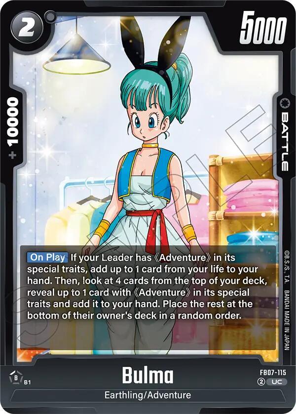 Bulma FB07-115 card from Wish For Shenron