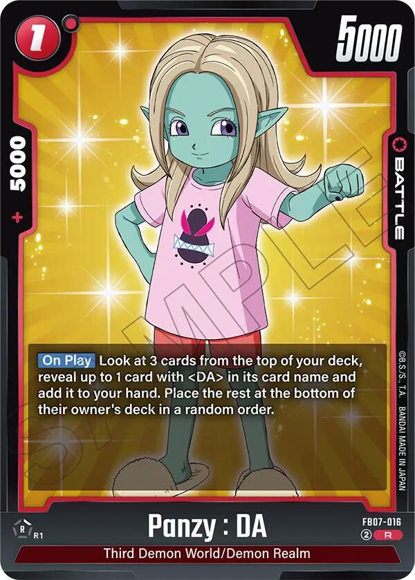 Panzy : DA FB07-016 card from Wish For Shenron