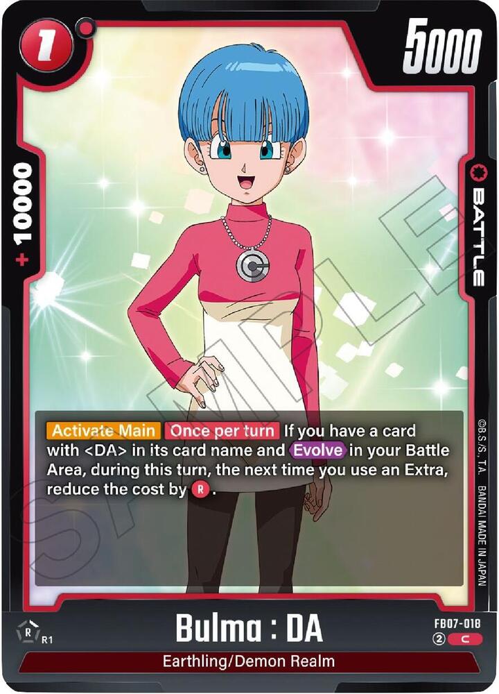 Bulma : DA FB07-018 card from Wish For Shenron