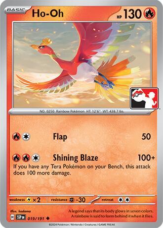 Ho-Oh 019/191 card from Prize Pack Series Cards