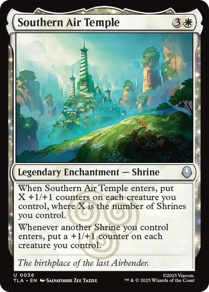 Southern Air Temple 36 card from Avatar: The Last Airbender