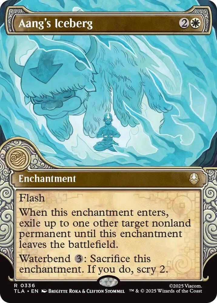 Aang's Iceberg (Showcase) 336 card from Avatar: The Last Airbender
