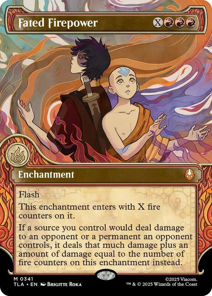 Fated Firepower (Showcase) 341 card from Avatar: The Last Airbender