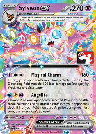 Sylveon ex 086/191 card from Prize Pack Series Cards