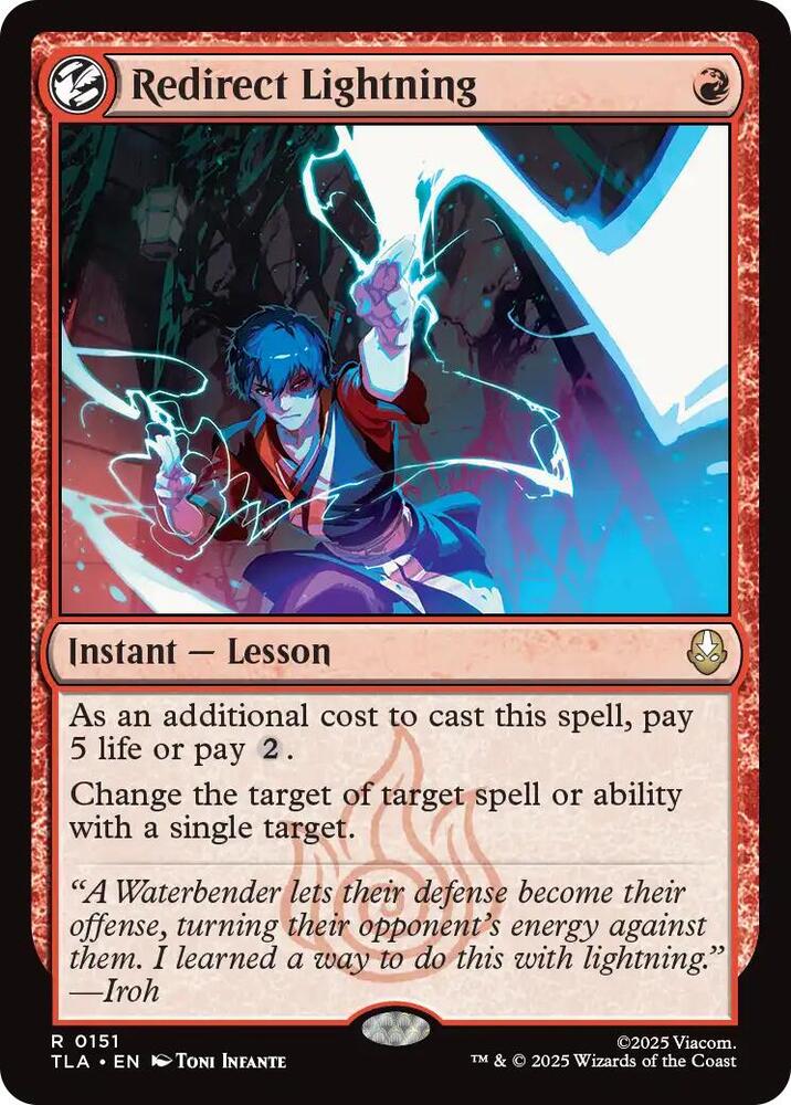 Redirect Lightning 151 card from Avatar: The Last Airbender