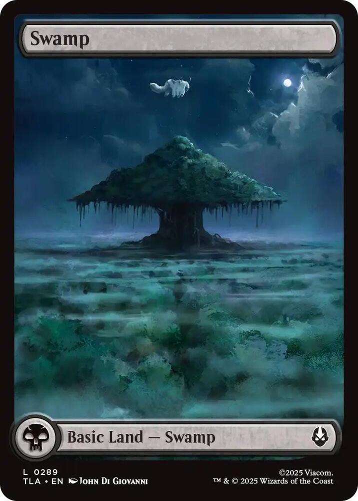 Swamp 289 card from Avatar: The Last Airbender