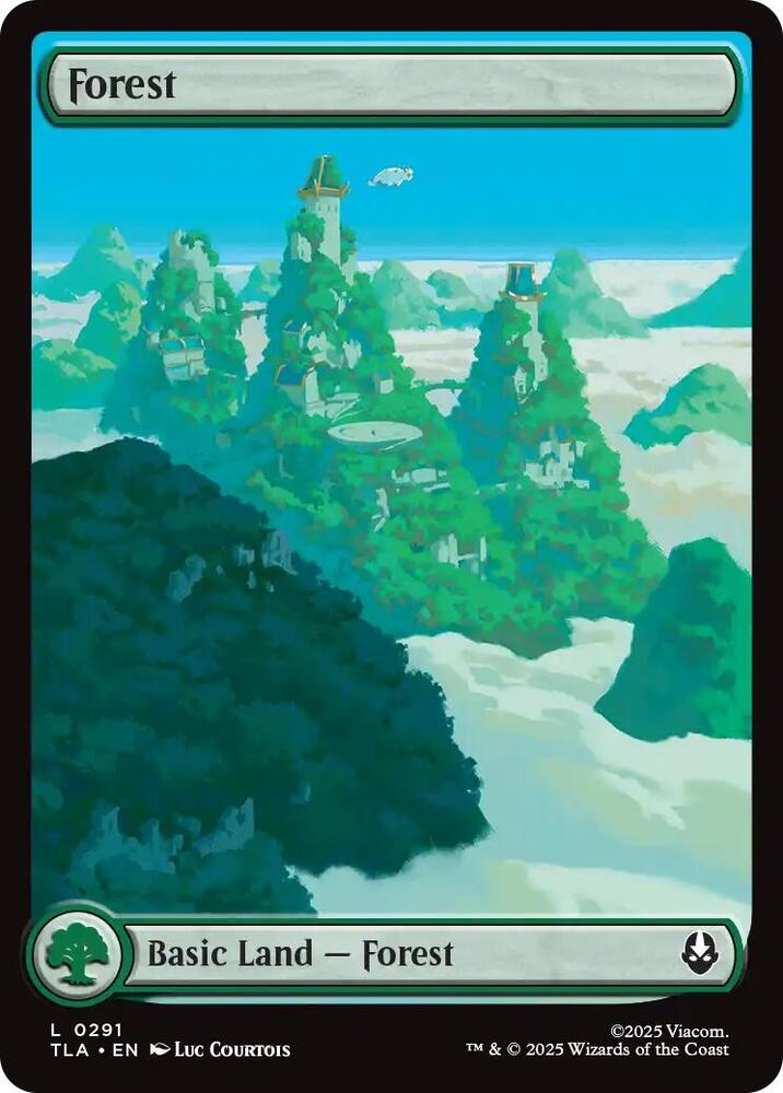 Forest 291 card from Avatar: The Last Airbender