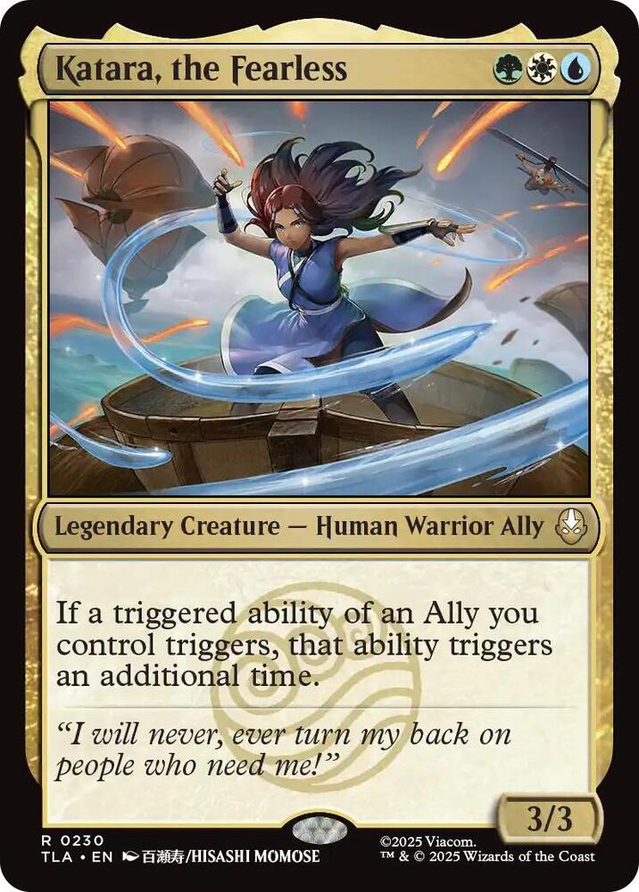 Katara, the Fearless 230 card from Avatar: The Last Airbender