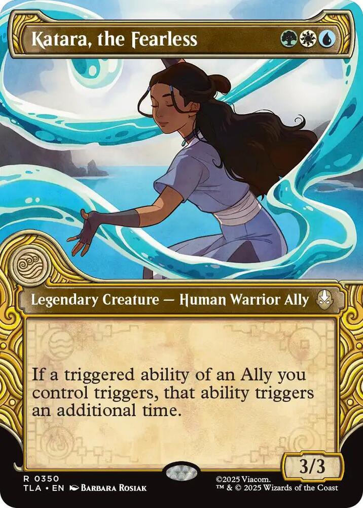 Katara, the Fearless (Showcase) 350 card from Avatar: The Last Airbender
