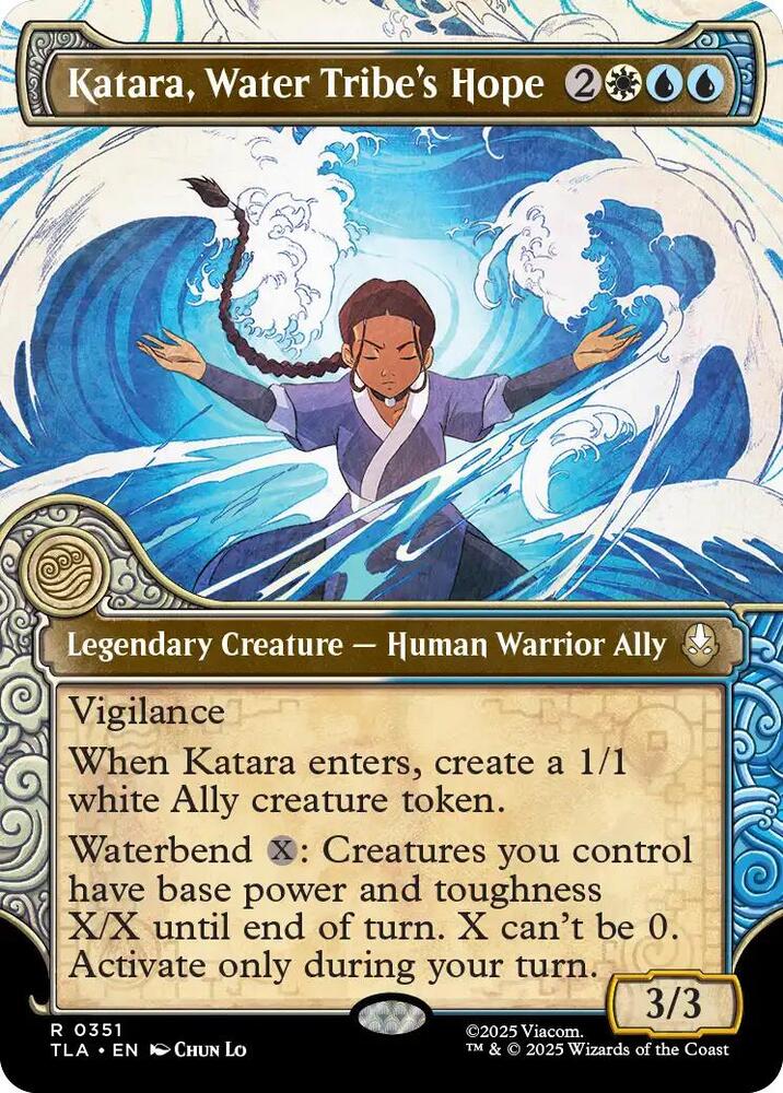 Katara, Water Tribe's Hope (Showcase) 351 card from Avatar: The Last Airbender