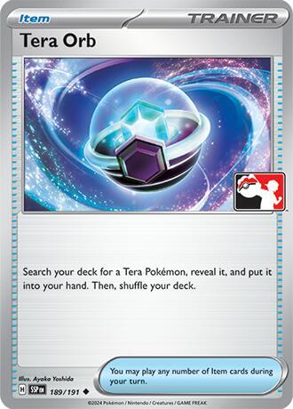 Tera Orb 189/191 card from Prize Pack Series Cards