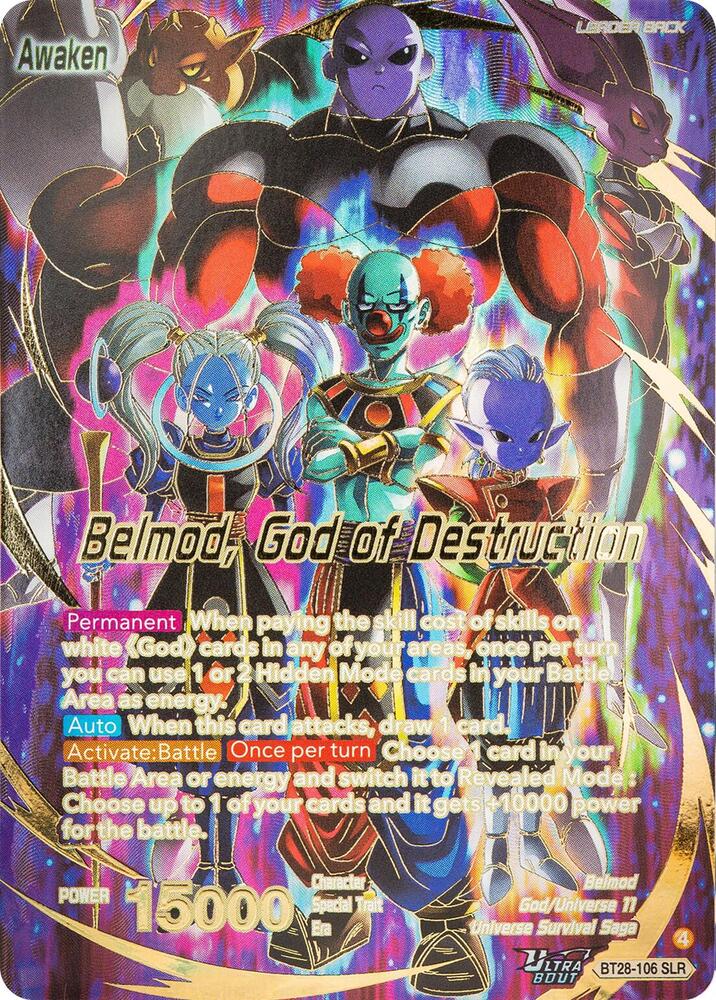 Belmod // Belmod, God of Destruction (SLR) BT28-106 card from Prismatic Clash