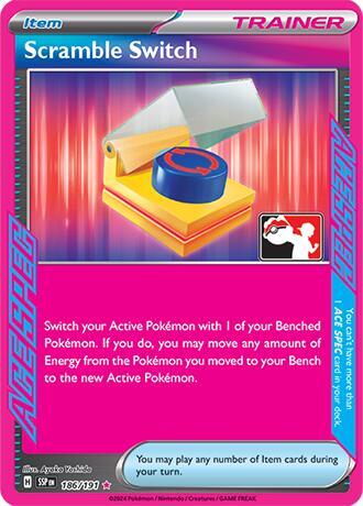 Scramble Switch 186/191 card from Prize Pack Series Cards