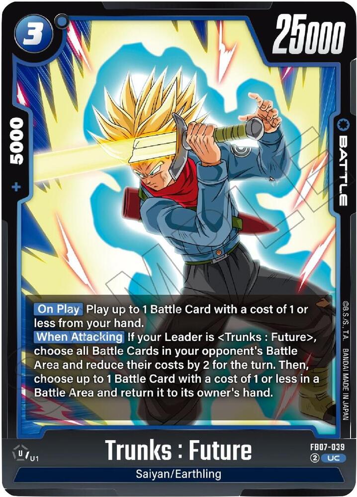 Trunks : Future FB07-039 card from Wish For Shenron