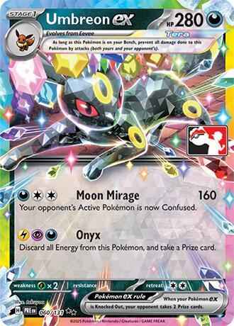Umbreon ex 060/131 card from Prize Pack Series Cards