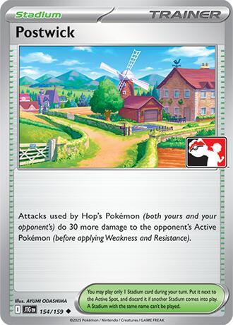 Postwick 154/159 card from Prize Pack Series Cards