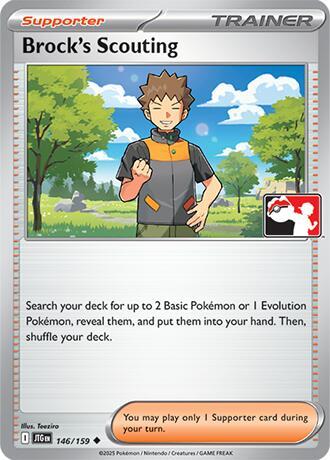 Brock's Scouting 146/159 card from Prize Pack Series Cards