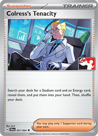 Colress's Tenacity 057/064 card from Prize Pack Series Cards
